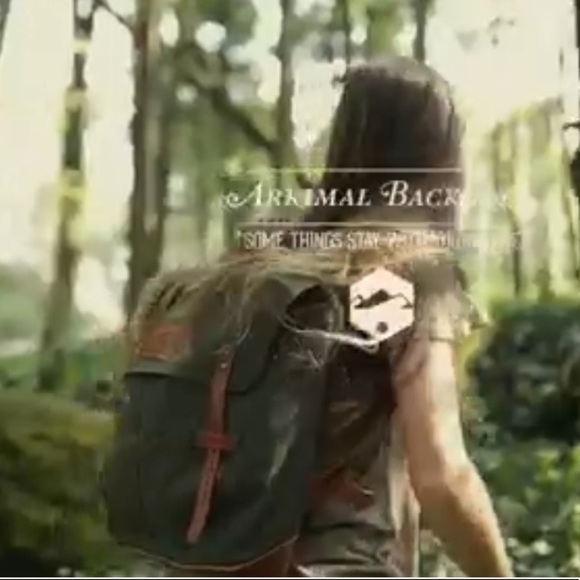 Ideal & Co. Arrimal Canvas & Leather Travel Backpack Made in Portugal NWT - Picture 6 of 8